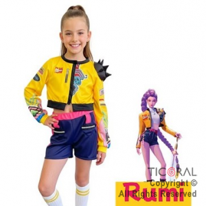 DISFRAZ GUERRERAS K POP RUMY SHORT (1002) TALLE 2 x 1